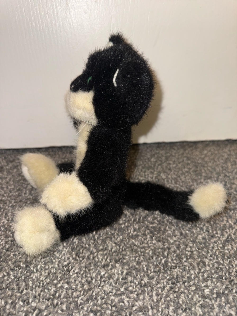 Boyds Collection Tuxedo Cat Plush Jointed Poseable Vintage 1997 Stuffed Animal - Picture 5 of 10